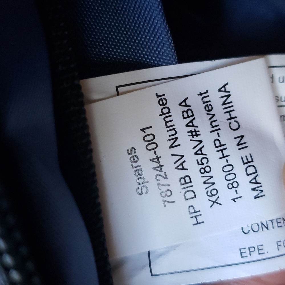 Hewlett-Packard Gray Blue Computer Backpack - image 7